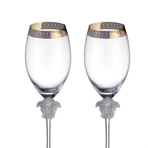 versace wine glass set|versace crystal glasses.